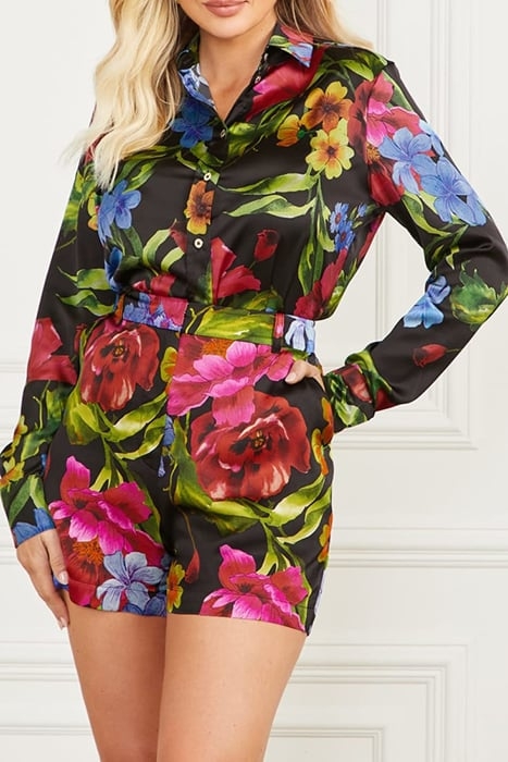MELISSA PRINTED SHIRT BOLDLY BLOOMING BUTTON-DOWN PRINT 1