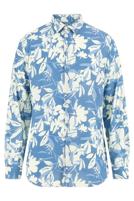 BENNY NEW COLLAR PAU BLUE MACROFLOWER CASUAL SHIRT PRINT 4