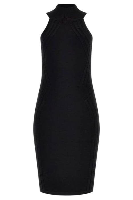 NIVA SWEATER DRESS JET BLACK 4