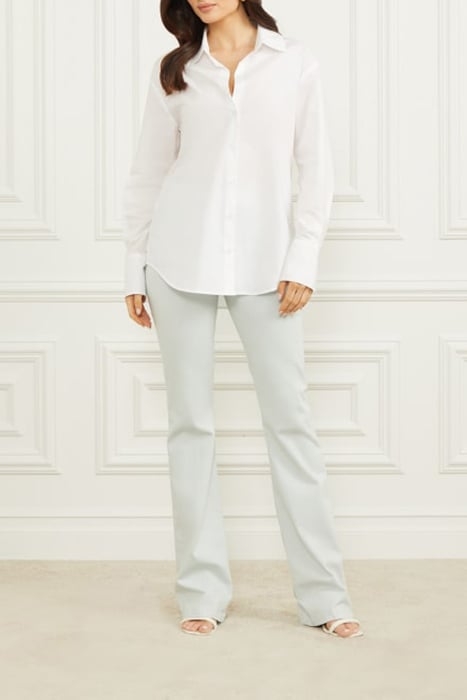 LISA SHIRT POPELINE TRUE WHITE BUTTON-DOWN 3