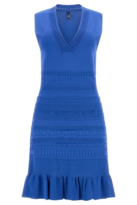 SYRIA SL V NECK DRES BLUE MAYA 4