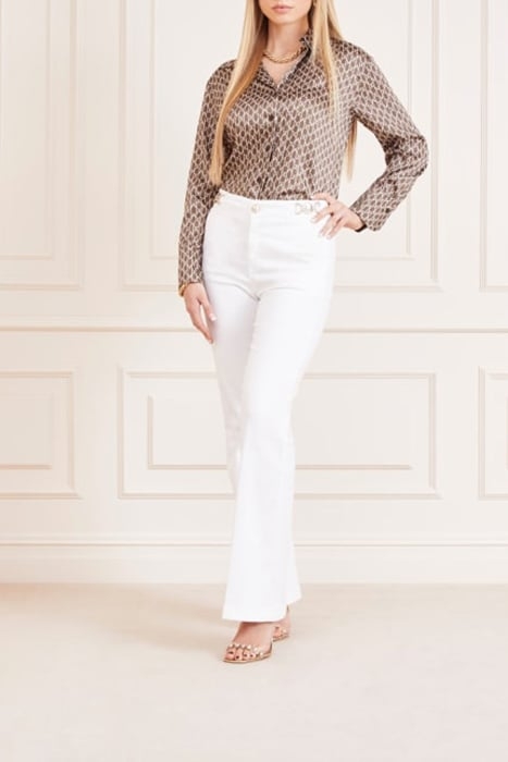 LISA SHIRT POPELINE GENERAL BROWN BUTTON-DOWN BUFFY 3