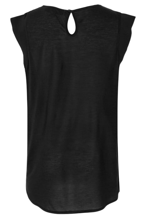 POLLY PLAINS CAPPEDTEE BLACK 2