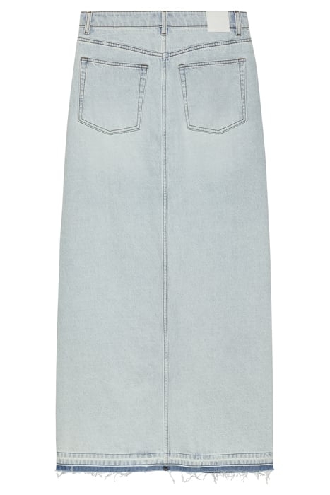 MAXI DENIM SKIRT WASHED BLUE 5