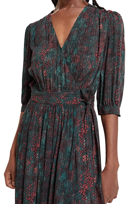 MIDI WRAP DRESS SNAKE 6