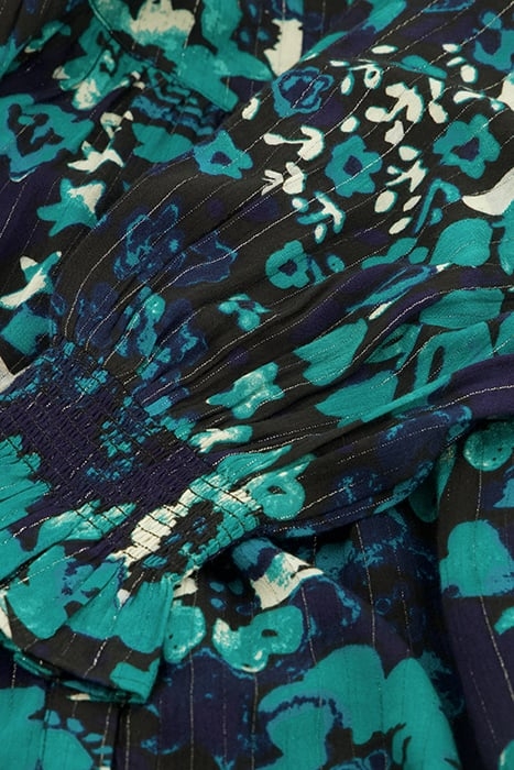 WILLOW DRESS BLACK/KEEP IT TEAL 4