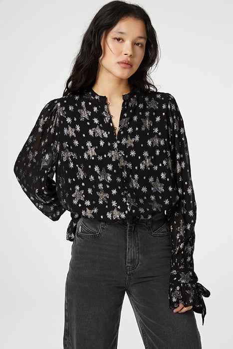 KYLIE BLOUSE BLACK/SILVER 1