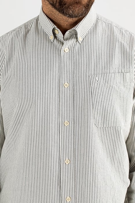 AIDAN OXFORD STRIPE SHIRT LAVA 5