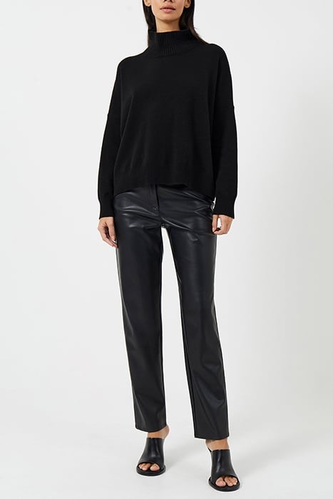 JEANIE VHARI SUST ROLL NK JMPR BLACK 2