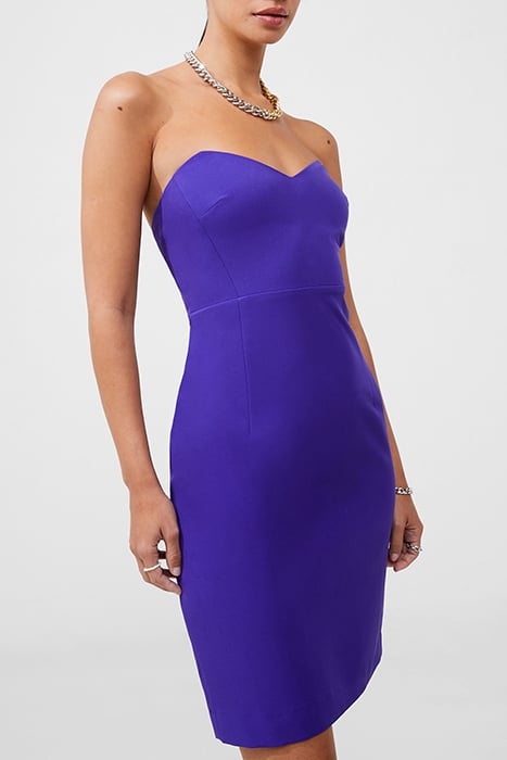 ECHO CREPE MIDI DRESS BLUE 1