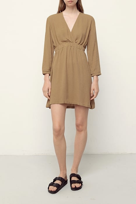 V NECK SHORT DRESS CASSONADE 1