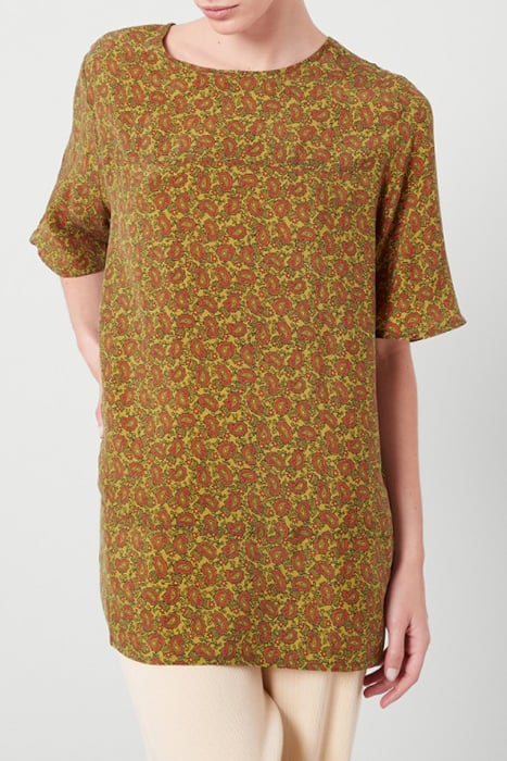 OVERSIZED PRINTED MID LONG TOP CACHEMIRE 6