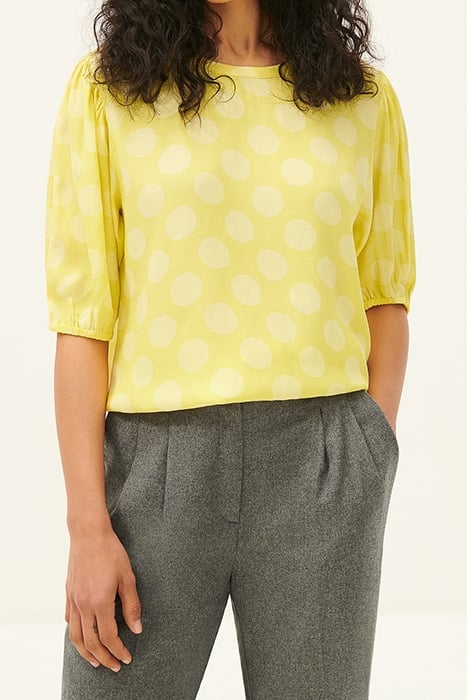 ROUND COLLAR PRINTED SHORT TOP DIVA 1