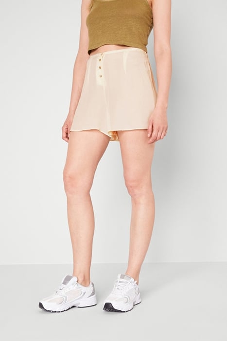 HIGH WAIST A-LINE SHORT NACRE 1