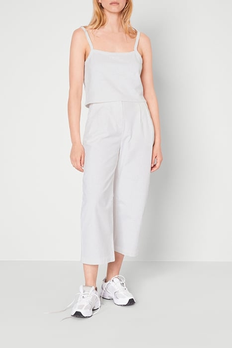 WIDE CHINO TROUSERS NACRE 3