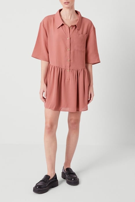 LOOSE MINI DRESS PAMPLEMOUSSE 3