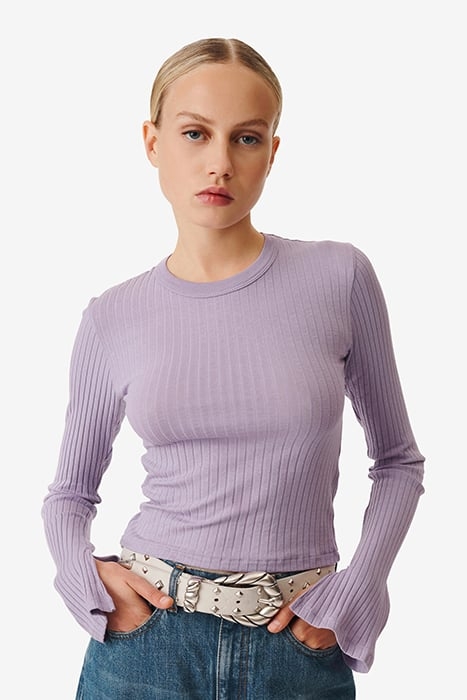 ERSILIA KNITTED SWEATER IN VINTAGE PURPLE 1