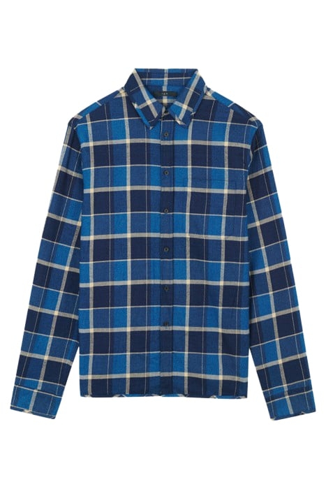 RHODAN CASUAL SHIRT IN MIXED BLUE 4