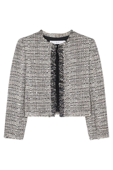 ZICO CROPPED JACKET IN SILVER 4