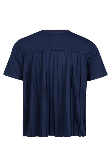 TANNA TEE WITH PLEATED BACK MEDIEVAL BLUE 2
