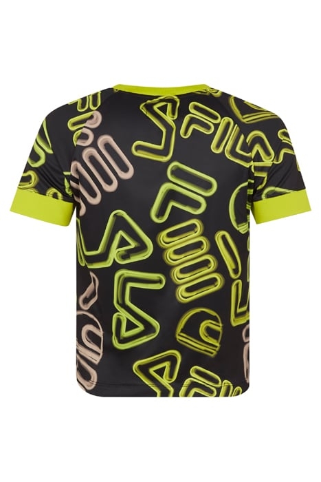 C28 CROPPED TEE AOP BLACK FILA HELMET AOP 2