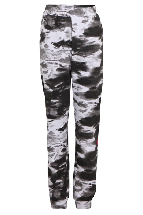 SEEG CLASSIC LOGO SWEAT PANTS BLACK SMOKE AOP 1