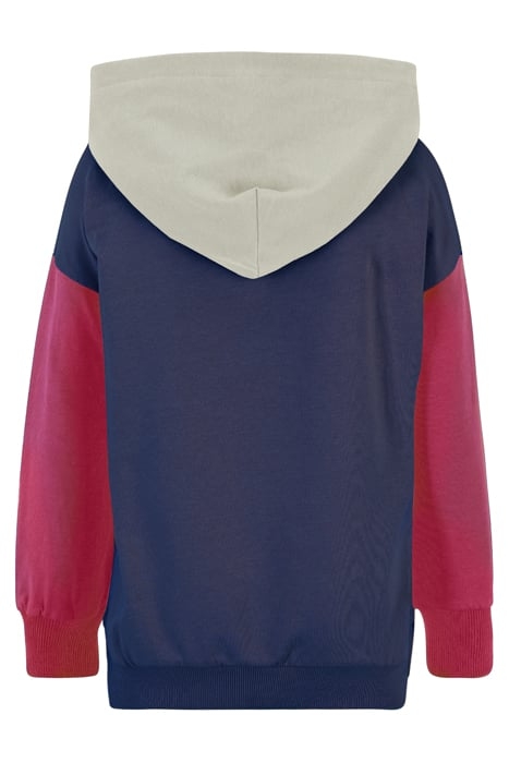 THACKERVILLE OVERSIZED HOODY MEDIEVAL BLUE-ANTIQUE WHITE-CAR 2