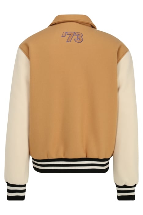 TEHRAN COLLEGE JACKET ICED COFFEE-WHITECAP GRAY 5