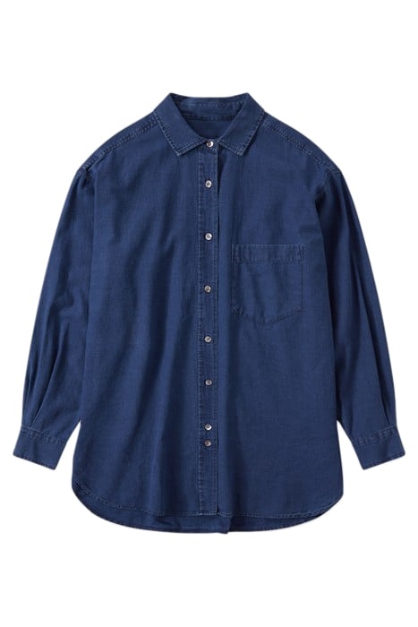 BASIC SHIRT SHIRTS & BLOUSES DARK BLUE 4