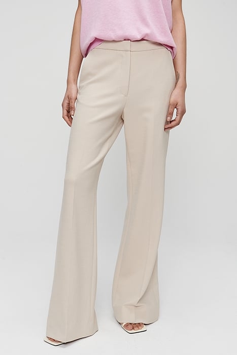 VISCOSE STRETCH TAILORED PANTS SIMPLY TAUPE 1