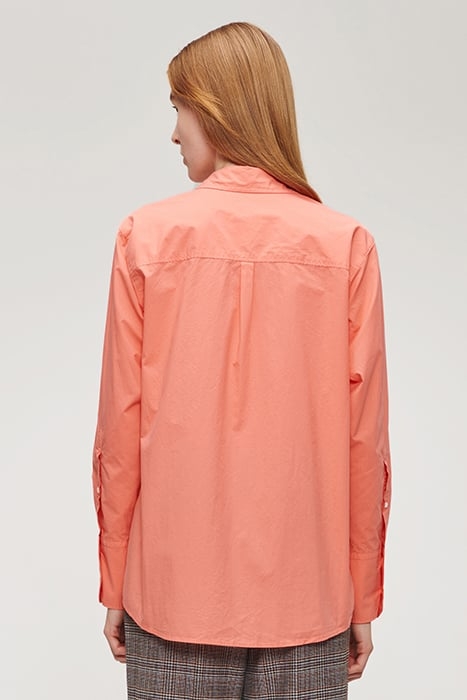 ORG COTTON BOYS SHIRT RADIANT CORAL 2
