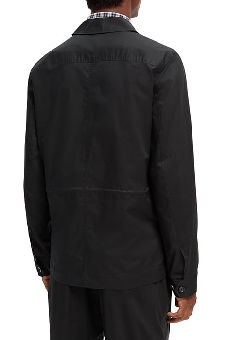 LIGHTWEIGHT POPLIN ARMY JACKET BLACK 2
