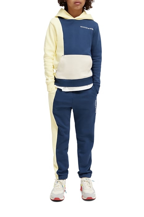 BOYS REGULAR FIT COLOURBLOCK HOODIE IN ORGANIC COTTON STORM  5