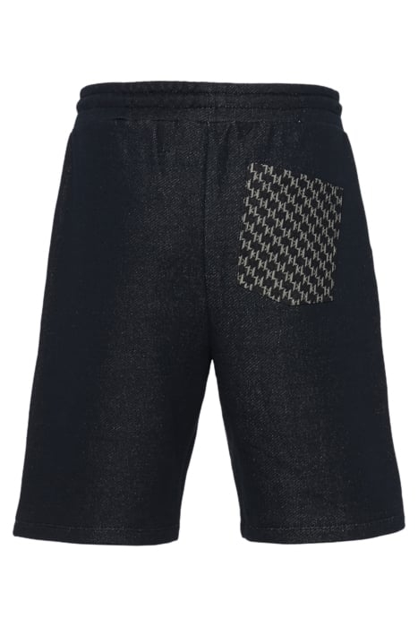 JERSEY DENIM SWEAT SHORTS NAVY 4