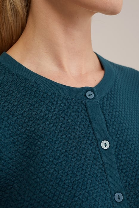 KNITTED CARDIGAN PETROL 5