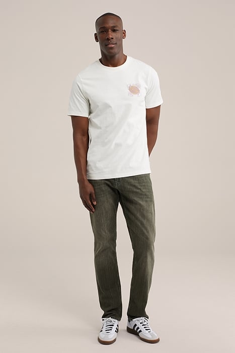 5-POCKET MID WAIST DARK GREEN 3