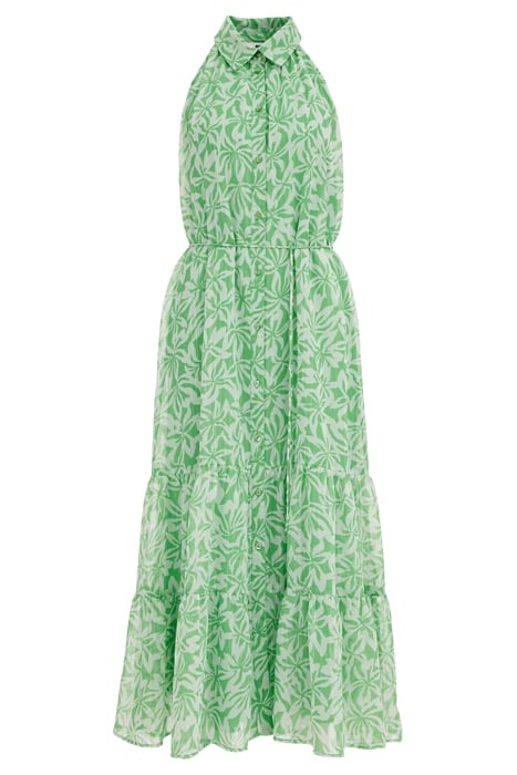 DRESS MID LENGTH BRIGHT GREEN 3