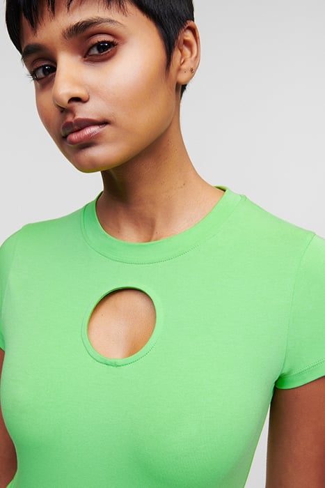 CUT OUT LOGO JERSEY BODY SUMMER GREEN 5