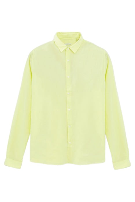 LIME ORGANIC COTTON VOILE SLIM SHIRT 4