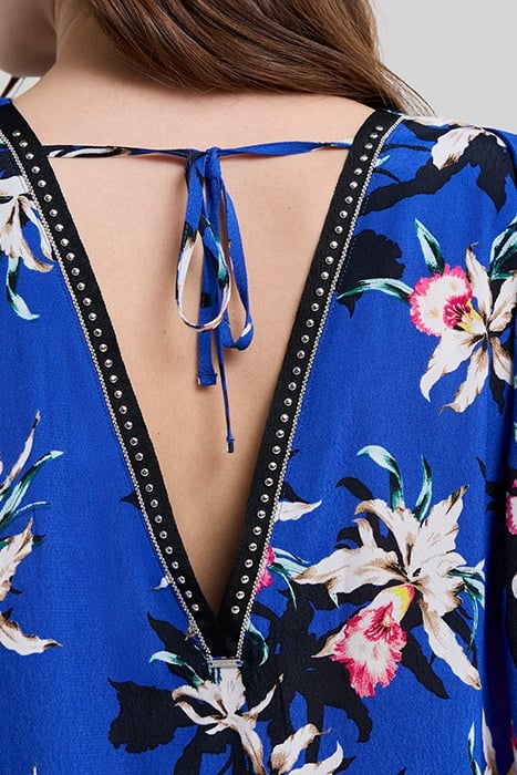 COBALT LENZING™ ECOVERO™ BIRDS OF PARADISE TOP 7