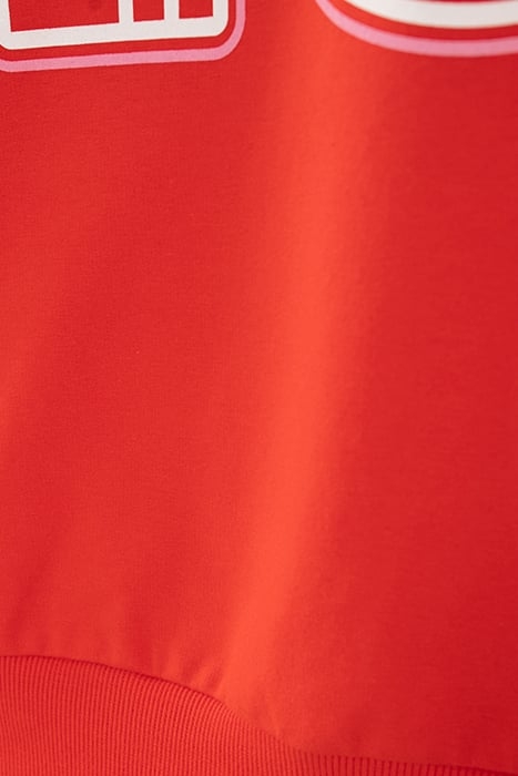 CRIMSON RED SWEATSHIRT WITH XL MONOGRAM 7