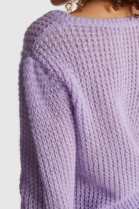 VIOLET DECORATIVE KNIT CARDIGAN 7