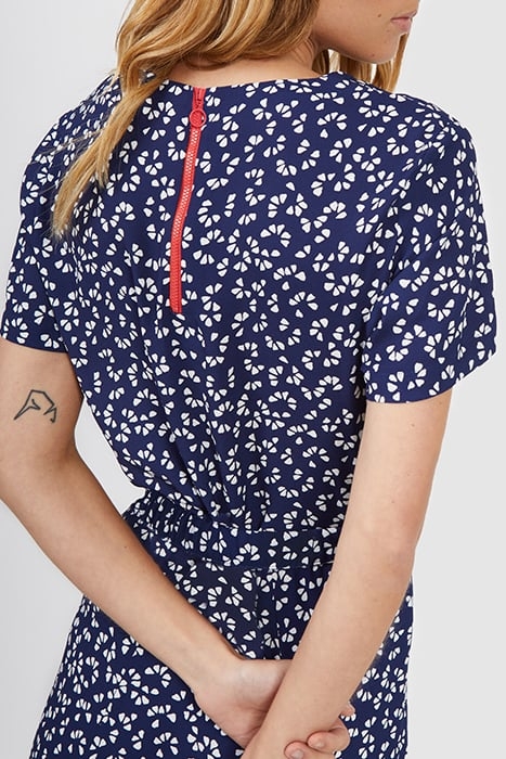 NAVY GRAPHIC PRINT TOP 5