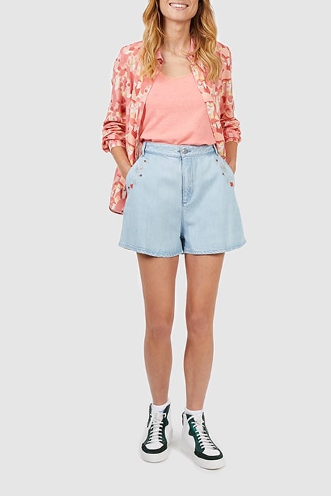 CRIMSON RED SHIRT WITH WOMEN PRINT 3