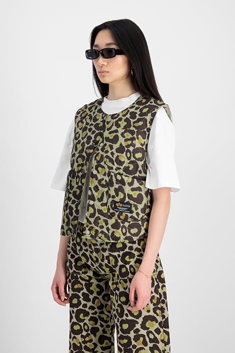 REVERSIBLE VEST CAMO OLIVE LEO CAMO 1