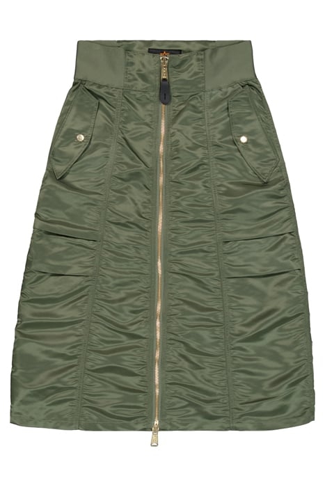 MA-1 MIDI SKIRT SAGE-GREEN 5