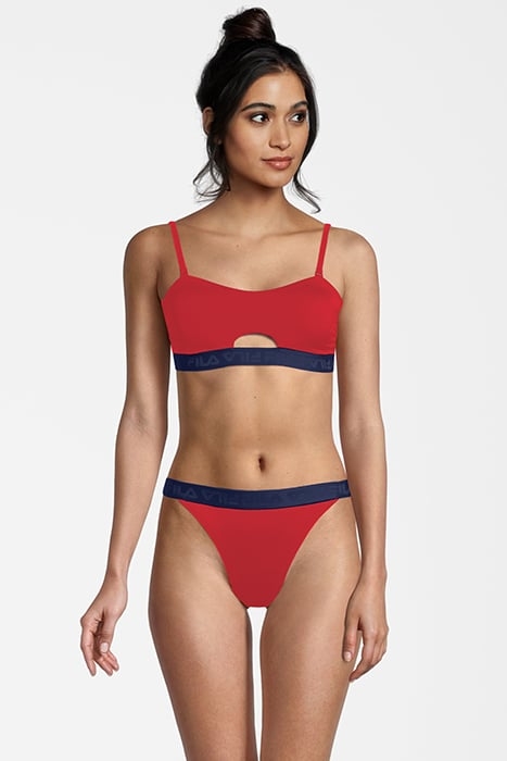 SANMING BANDEAU BIKINI TRUE RED 1