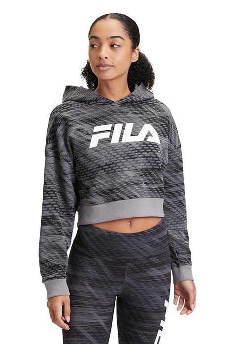 TERRALBA AOP CROPPED HOODY GREY URBAN JUNGLE 1