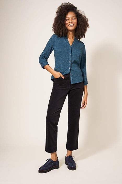 SAVANNAH VELVET TROUSER PURE BLACK 3