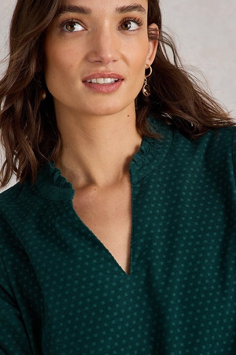 DARIA CORD DRESS DARK GREEN 5